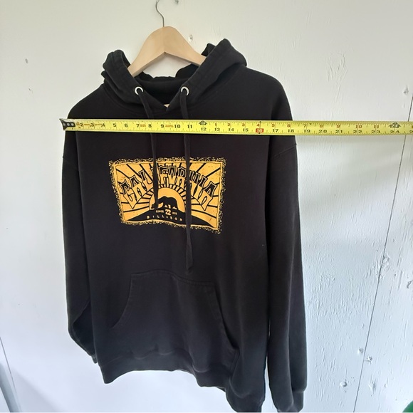Billabong Black Hoodie with Yellow California Graphic - Picture 7 of 8